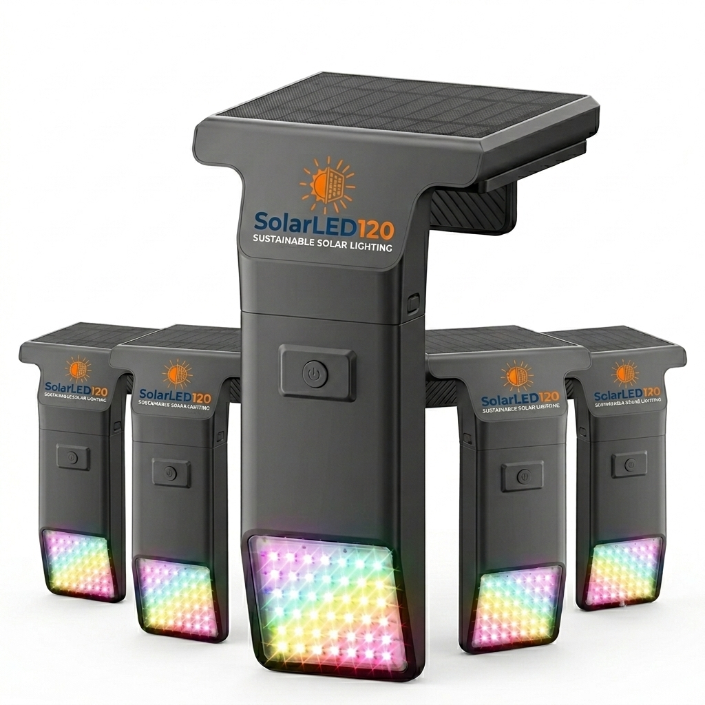 SolarLED — smart solar security lamp with motion sensor